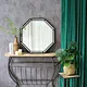 black wall mirror